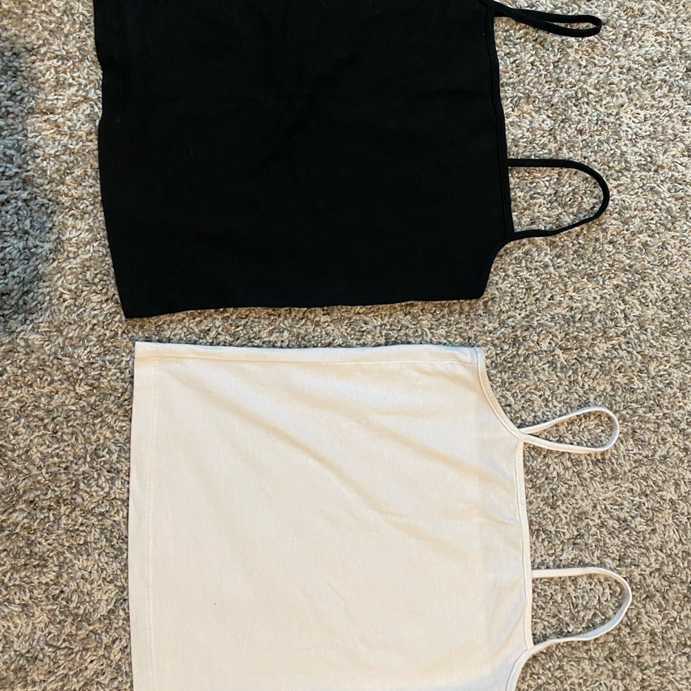 Wild Fable Chic Black and White Camisole Duo Size Medium Women’s